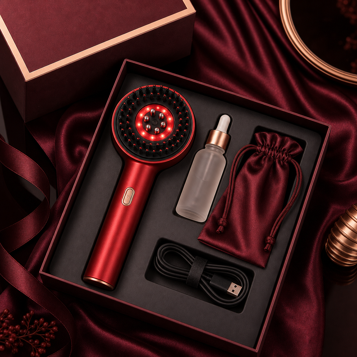 ScalpGlow Pro + Rosmarinöl Geschenk-Set